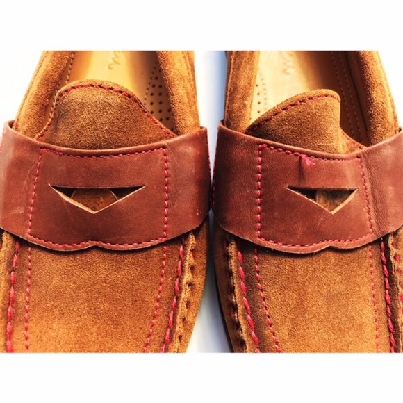 NWOT size 8.5 brown suede Cole Haan penny loafers - Picture 2 of 9